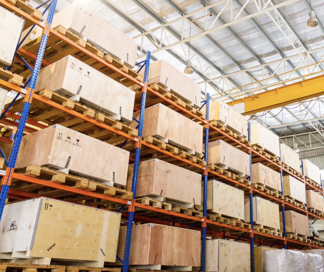 Image of a warehouse's racking system